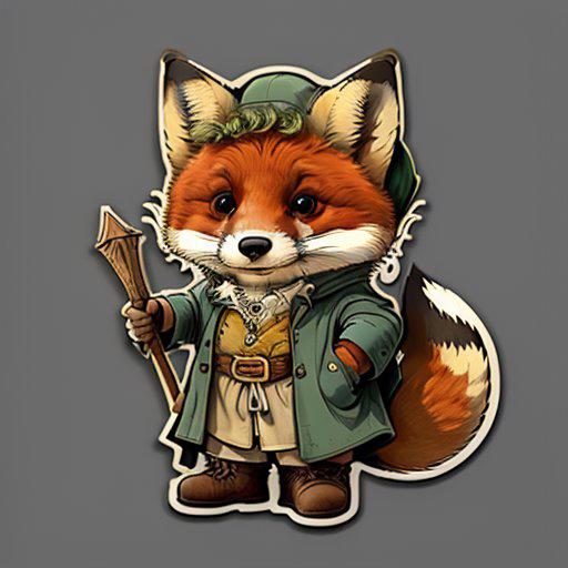 00170-3086973938-cute cartoon sticker of an fox cosplaying as bilbo baggins.jpg